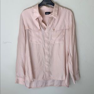 Kate Spade Saturday Silk Blend Military Blouse